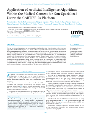 人工智能算法在非专业用户医疗环境中的应用：CARTIER-IA 平台
